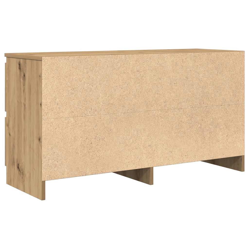 Tv-Benk Artisan Eik 100X35X54 Cm Konstruert Tre