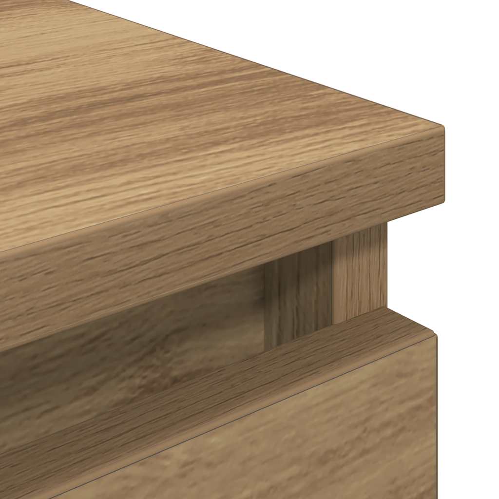 Tv-Benk Artisan Eik 100X35X54 Cm Konstruert Tre