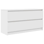 Tv-Benk Hvit 100X35X54 Cm Konstruert Tre