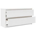 Tv-Benk Hvit 100X35X54 Cm Konstruert Tre
