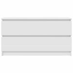 Tv-Benk Hvit 100X35X54 Cm Konstruert Tre