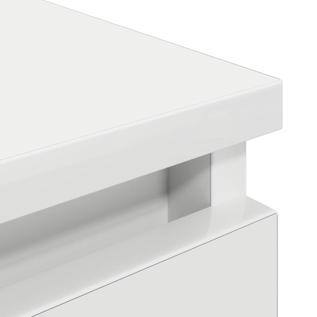 Tv-Benk Hvit 100X35X54 Cm Konstruert Tre