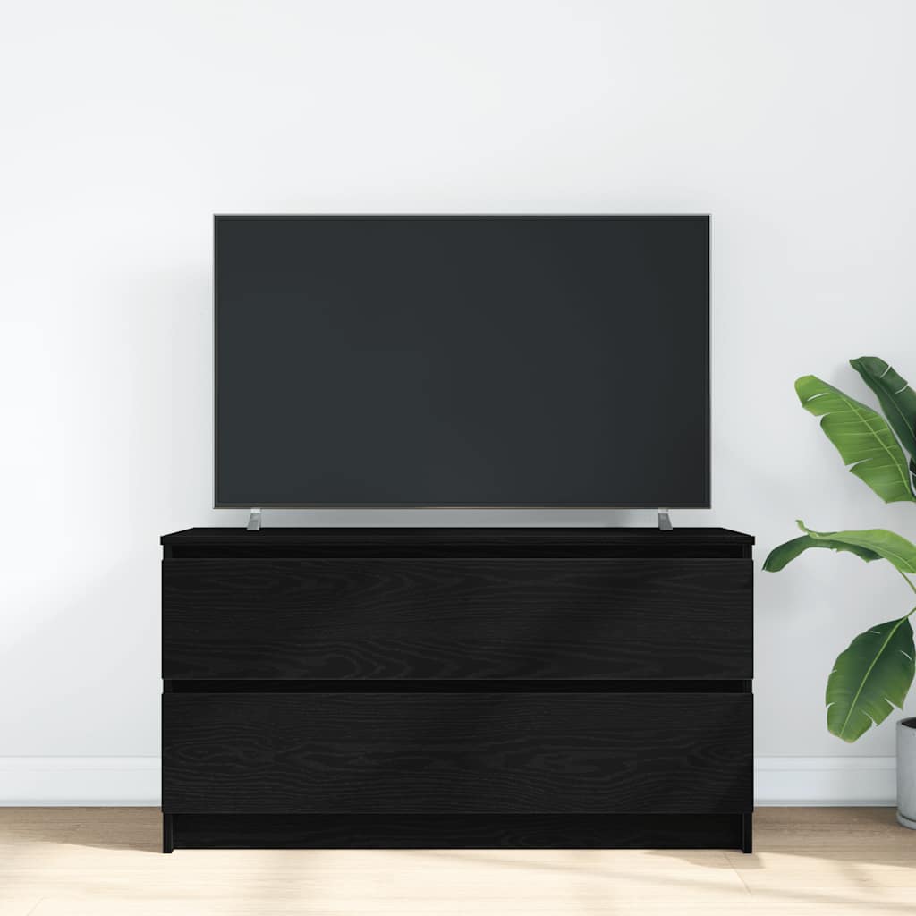 Tv-Benk Svart 100X35X54 Cm Konstruert Tre