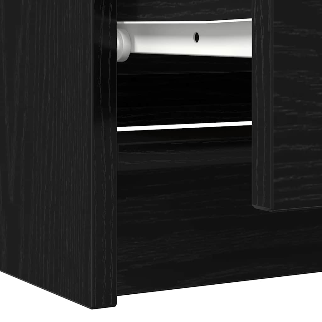 Tv-Benk Svart 100X35X54 Cm Konstruert Tre
