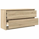 Tv-Benk Sonoma Eik 100X35X54 Cm Konstruert Tre