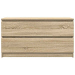 Tv-Benk Sonoma Eik 100X35X54 Cm Konstruert Tre