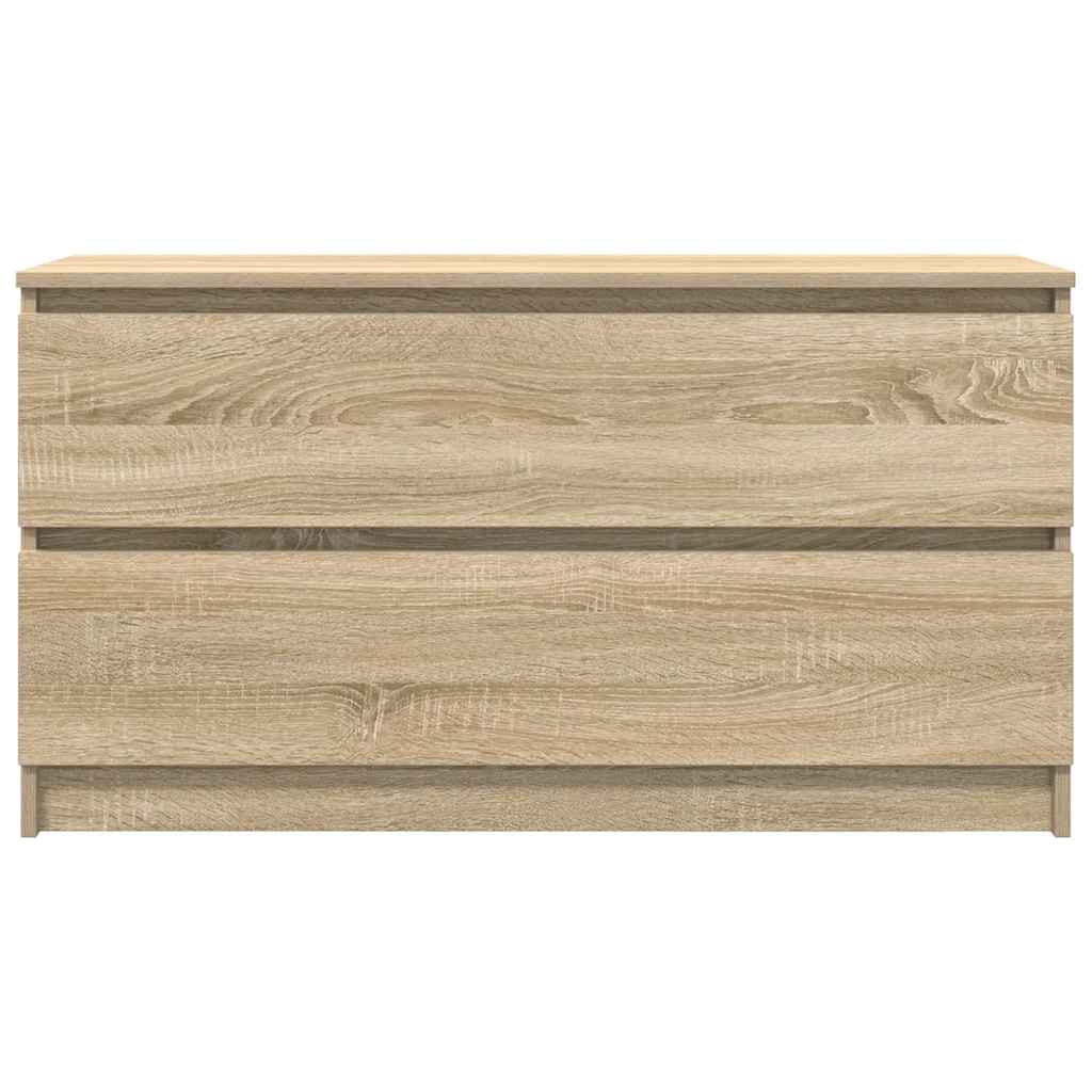 Tv-Benk Sonoma Eik 100X35X54 Cm Konstruert Tre