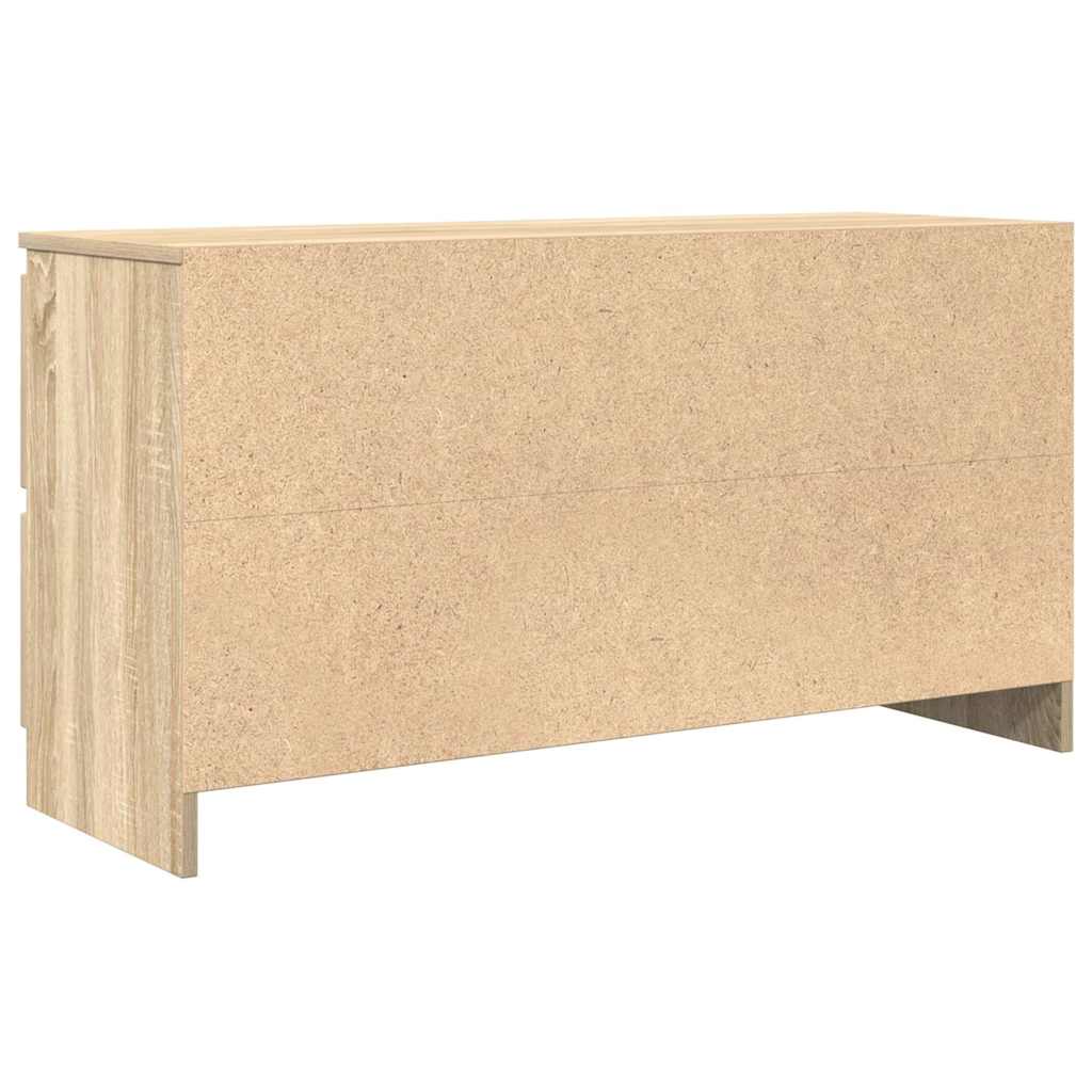 Tv-Benk Sonoma Eik 100X35X54 Cm Konstruert Tre