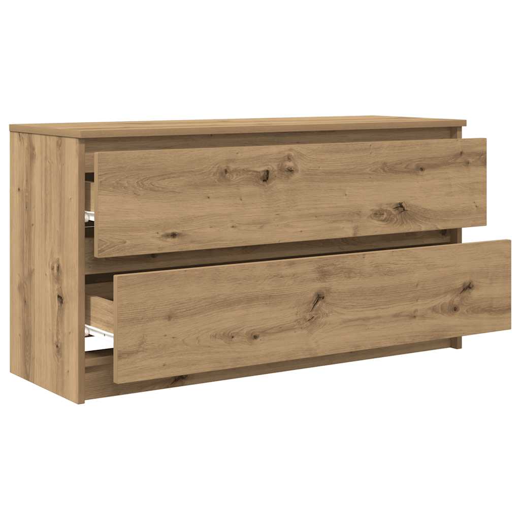 Tv-Benk Artisan Eik 100X35X54 Cm Konstruert Tre