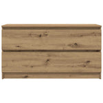 Tv-Benk Artisan Eik 100X35X54 Cm Konstruert Tre
