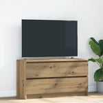 Tv-Benk Artisan Eik 100X35X54 Cm Konstruert Tre