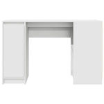 Skrivebord Hvit 120X42X76 Cm Konstruert Tre