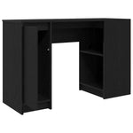 Skrivebord Svart Eik 120X42X76 Cm Konstruert Tre