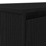 Skrivebord Svart Eik 120X42X76 Cm Konstruert Tre