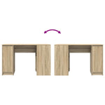 Skrivebord Sonoma Eik 120X42X76 Cm Konstruert Tre