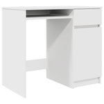 Skrivebord Hvit 86X49X76 Cm Konstruert Tre