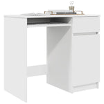 Skrivebord Hvit 86X49X76 Cm Konstruert Tre