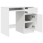 Skrivebord Hvit 86X49X76 Cm Konstruert Tre