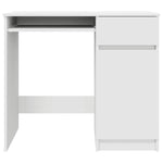 Skrivebord Hvit 86X49X76 Cm Konstruert Tre