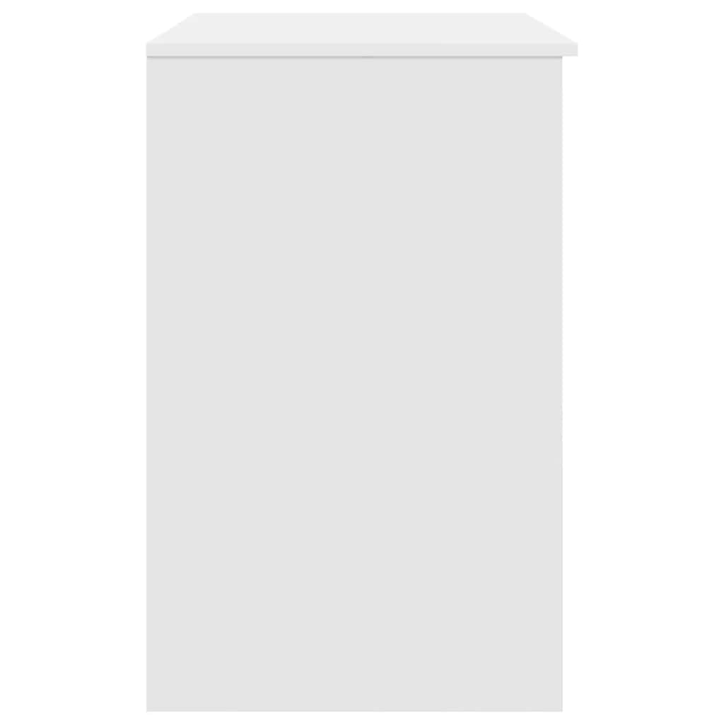 Skrivebord Hvit 86X49X76 Cm Konstruert Tre