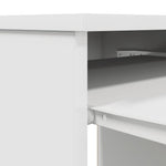 Skrivebord Hvit 86X49X76 Cm Konstruert Tre