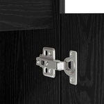 Skrivebord Svart Eik 86X49X76 Cm Konstruert Tre
