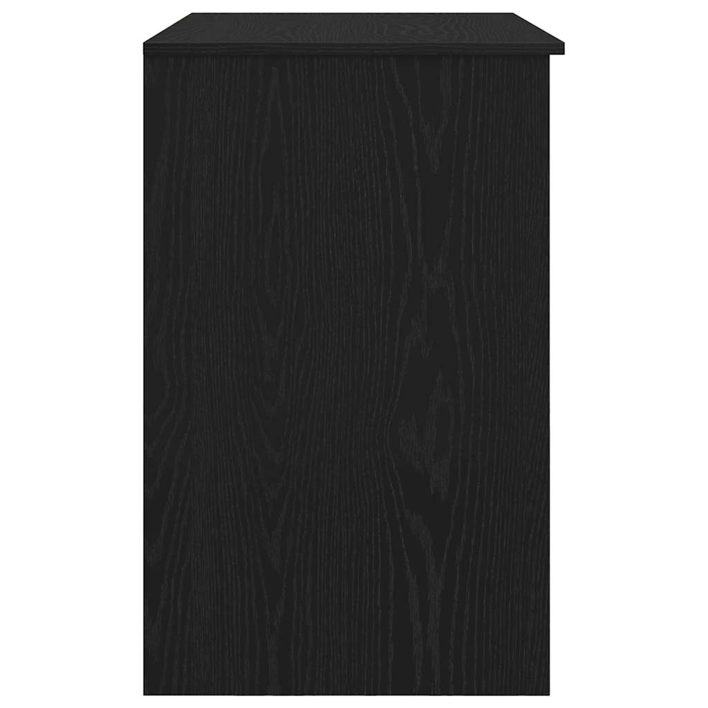 Skrivebord Svart Eik 86X49X76 Cm Konstruert Tre