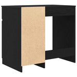 Skrivebord Svart Eik 86X49X76 Cm Konstruert Tre
