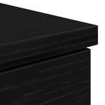 Skrivebord Svart Eik 86X49X76 Cm Konstruert Tre