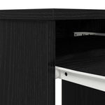 Skrivebord Svart Eik 86X49X76 Cm Konstruert Tre
