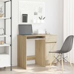 Skrivebord Sonoma Eik 86X49X76 Cm Konstruert Tre