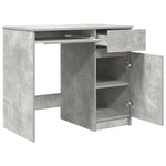 Skrivebord Betonggrå 86X49X76 Cm Konstruert Tre