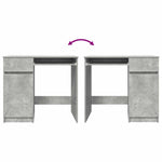 Skrivebord Betonggrå 86X49X76 Cm Konstruert Tre