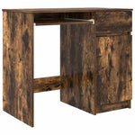 Skrivebord Røkt Eik 86X49X76 Cm Konstruert Tre