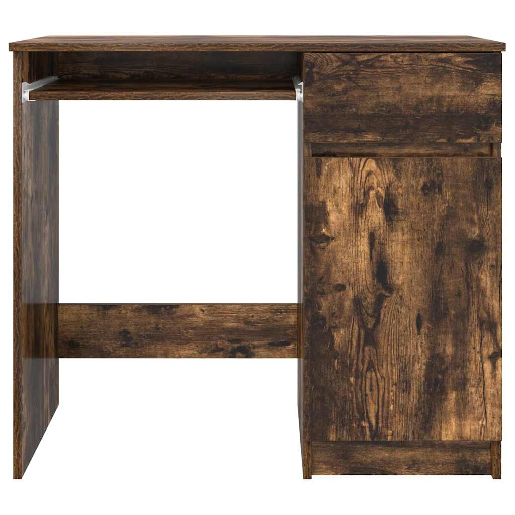 Skrivebord Røkt Eik 86X49X76 Cm Konstruert Tre