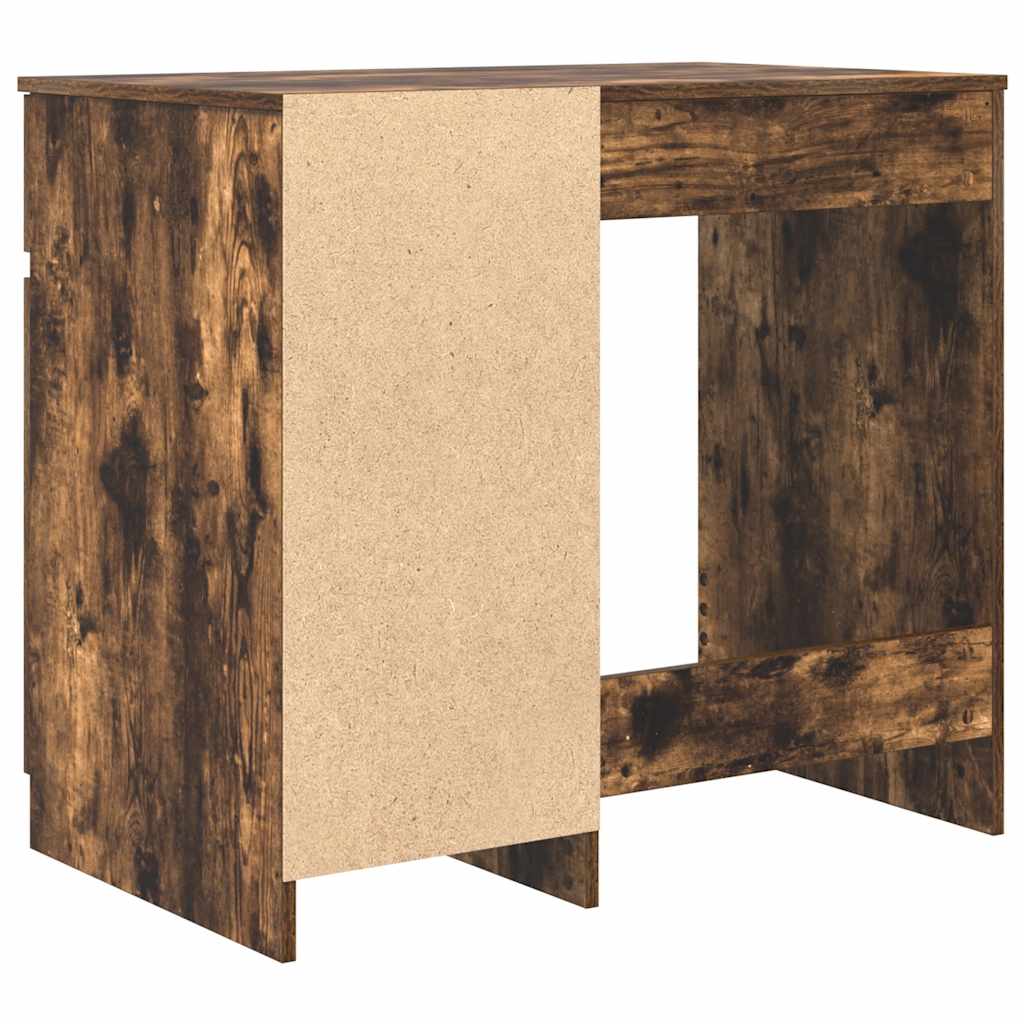 Skrivebord Røkt Eik 86X49X76 Cm Konstruert Tre