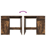 Skrivebord Røkt Eik 86X49X76 Cm Konstruert Tre