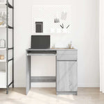 Skrivebord Grå Sonoma 86X49X76 Cm Konstruert Tre
