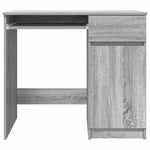 Skrivebord Grå Sonoma 86X49X76 Cm Konstruert Tre