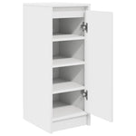Skohylle Hvit 29,5X34X76 Cm Konstruert Tre