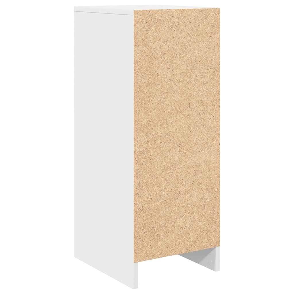 Skohylle Hvit 29,5X34X76 Cm Konstruert Tre