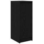 Skohylle Svart Eik 29,5X34X76 Cm Konstruert Tre