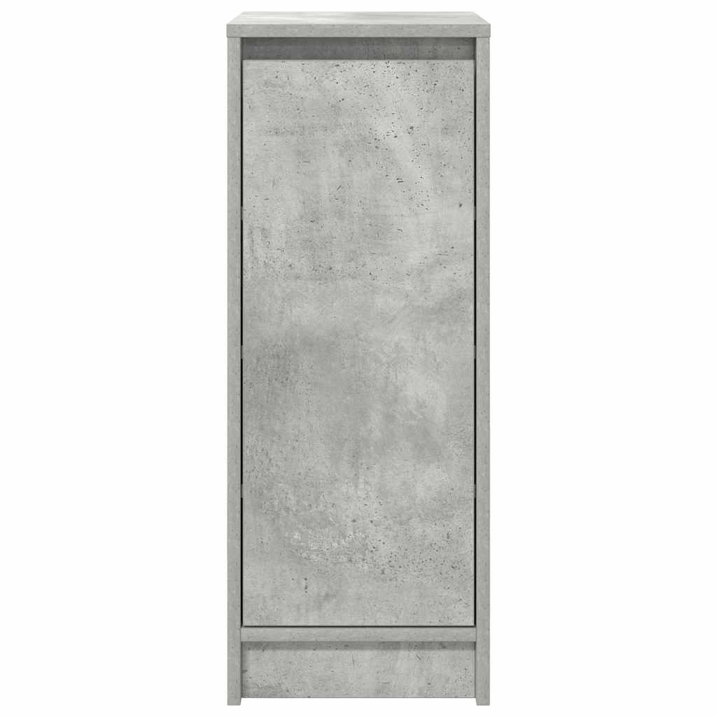 Skoskap Betonggrå 29,5X34X76 Cm Sponplate