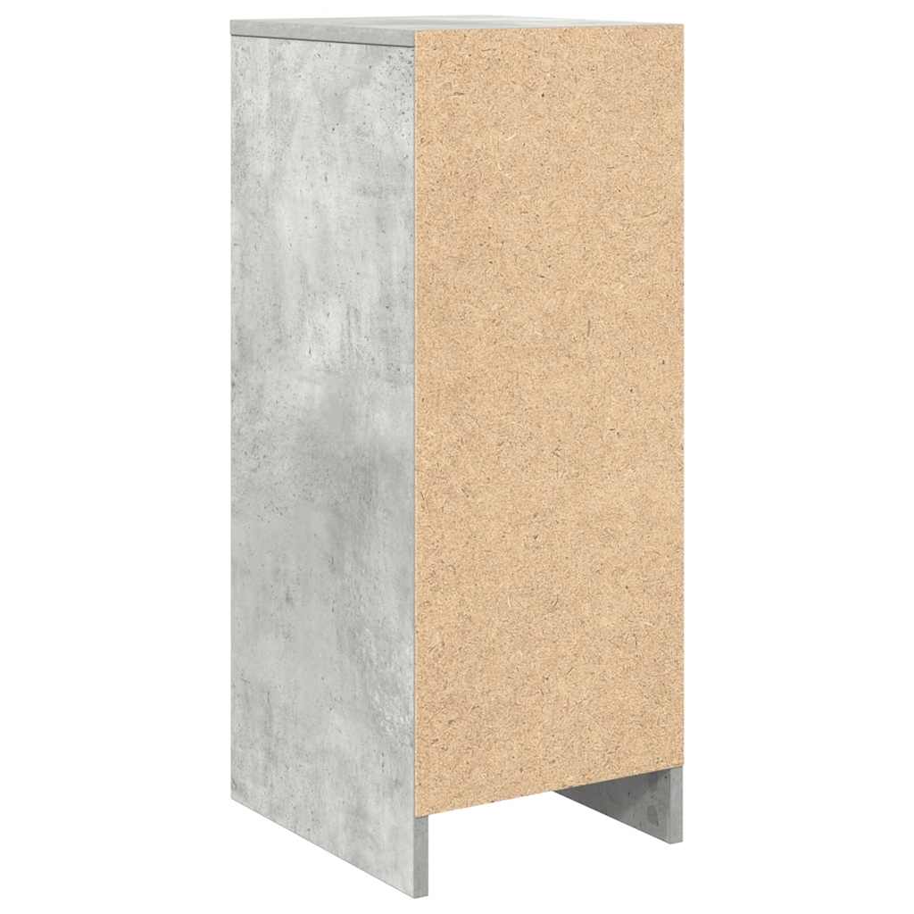Skoskap Betonggrå 29,5X34X76 Cm Sponplate