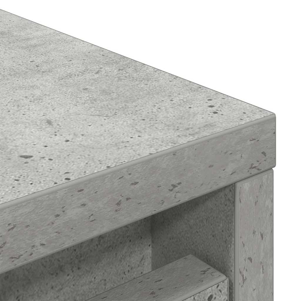Skoskap Betonggrå 29,5X34X76 Cm Sponplate