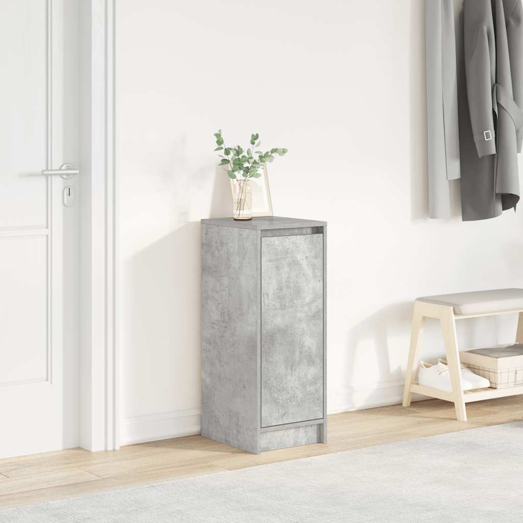 Skoskap Betonggrå 29,5X34X76 Cm Sponplate