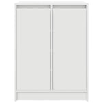 Skoskap Hvit 57X34X76 Cm Konstruert Tre