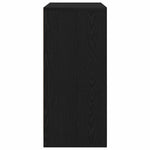 Skohylle Svart Eik 57X34X76 Cm Konstruert Tre