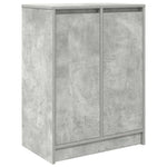 Skoskap Betonggrå 57X34X76 Cm Sponplate
