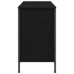 Servantskap Med Skuffer Svart Eik 90X34,5X60 Cm
